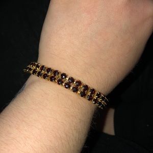 Adjustable ruby bracelet